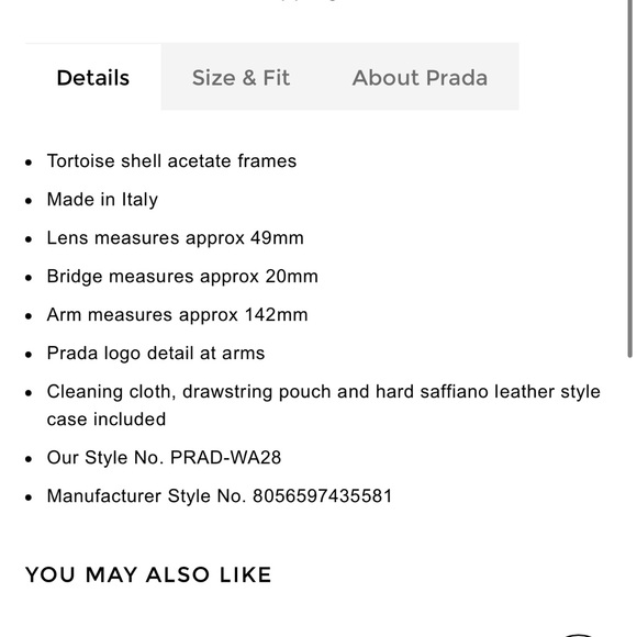 Prada tortoiseshell Scultoreo Narrow Sunglasses in perfect condition! - Picture 16 of 16